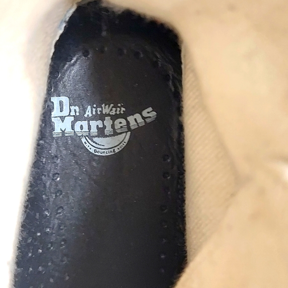 Dr. Martens Page Mix Beige Canvas Lace Up Boots - Picture 6 of 16